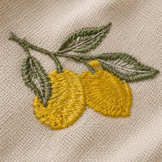 Amalfi Lemons Placemats in Off-White – Set of 2
