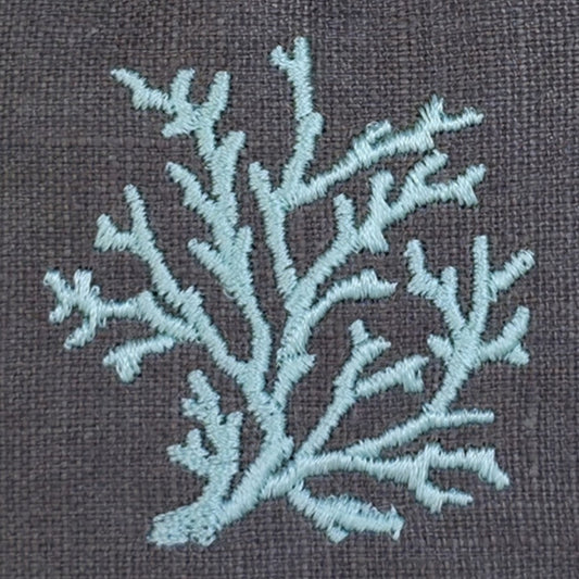 Toscana Aqua Coral Basket in Dark Taupe