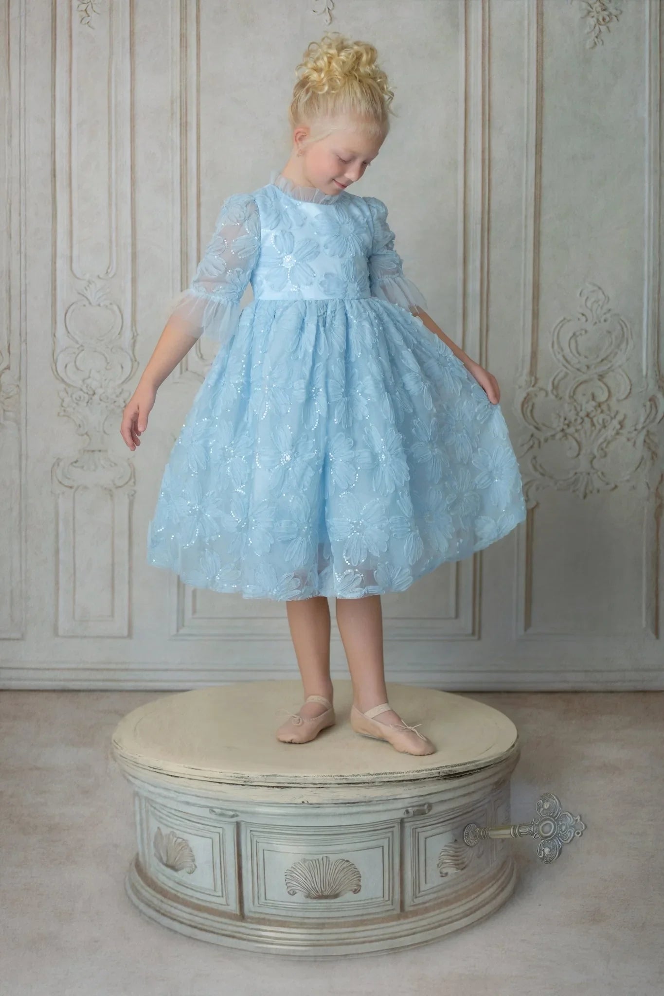 Sky Petal Music Box Dress