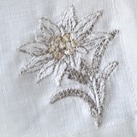 Cortina Stella Alpina Cocktail Napkins in Off-White — Set of 4