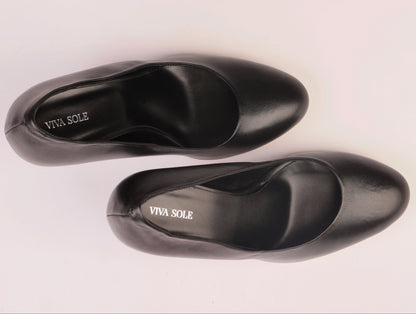 MIDNIGHT MUSE – Black Nappa Pump