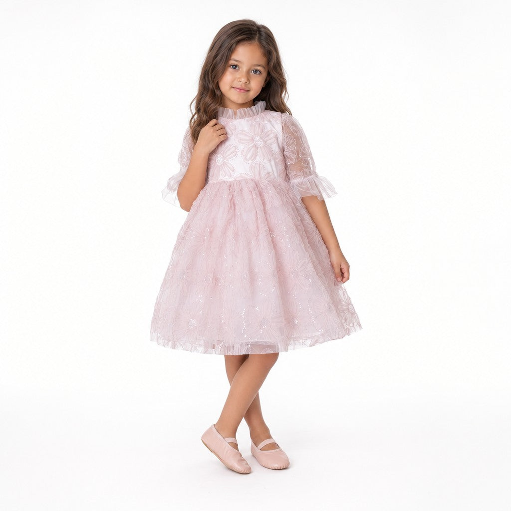 Blush Petal Music Box Dress