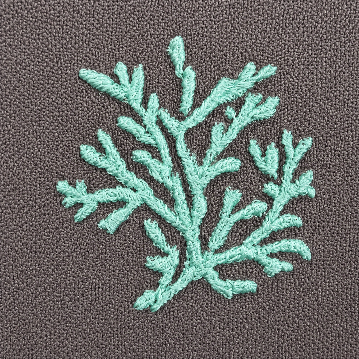 Toscana Aqua Coral Placemats in Dark Taupe – Set of 2