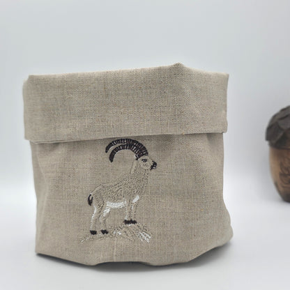 Cortina Stambecco Basket in Oatmeal Stone