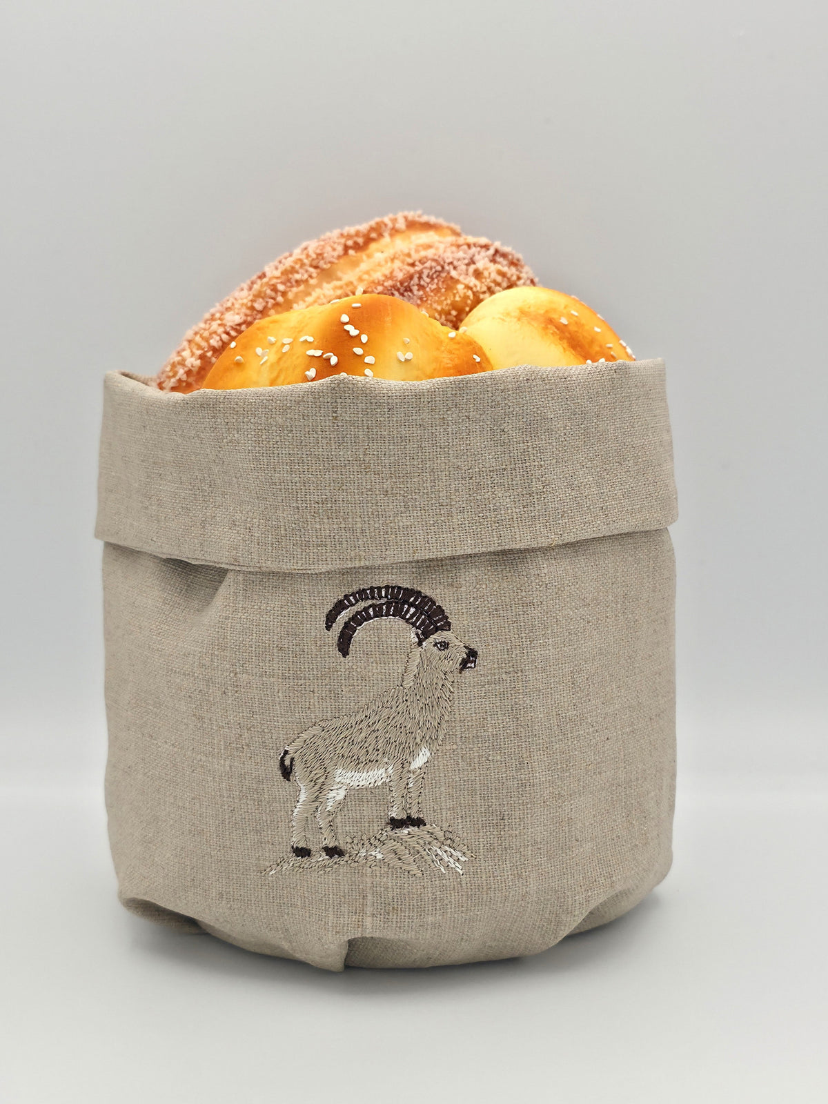Cortina Stambecco Basket in Oatmeal Stone