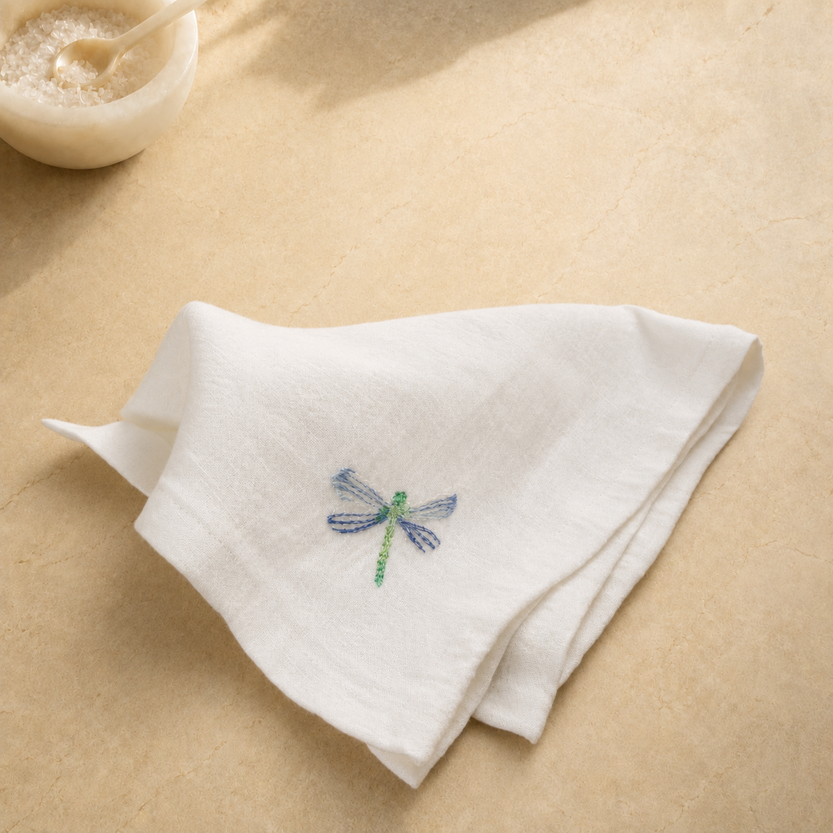 Toscana Dragonfly Napkins in Off-White – Set of 4