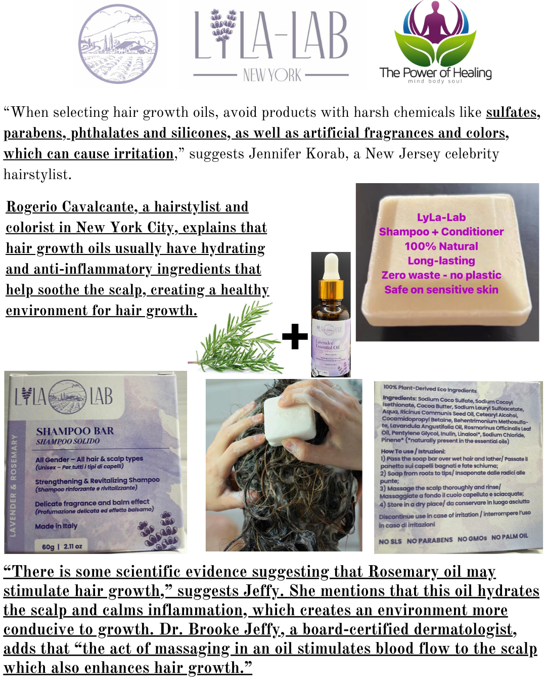 Solid Shampoo & Conditioner Bars - for all types of hair and skin