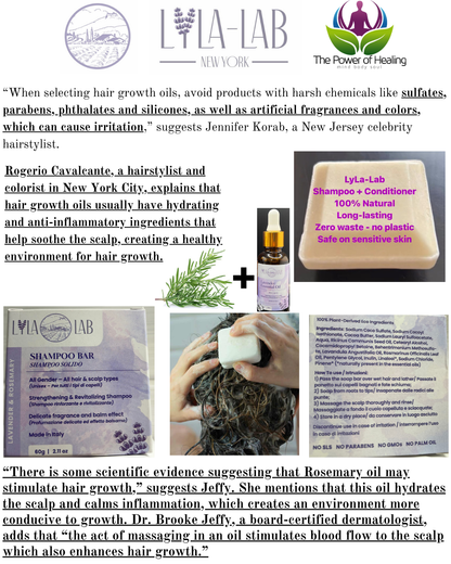 Solid Shampoo & Conditioner Bars - for all types of hair and skin