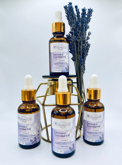 Lavender Essential Oil - 100% Natural. Pure, undiluted, and safe for topical use. Delicate Aroma
