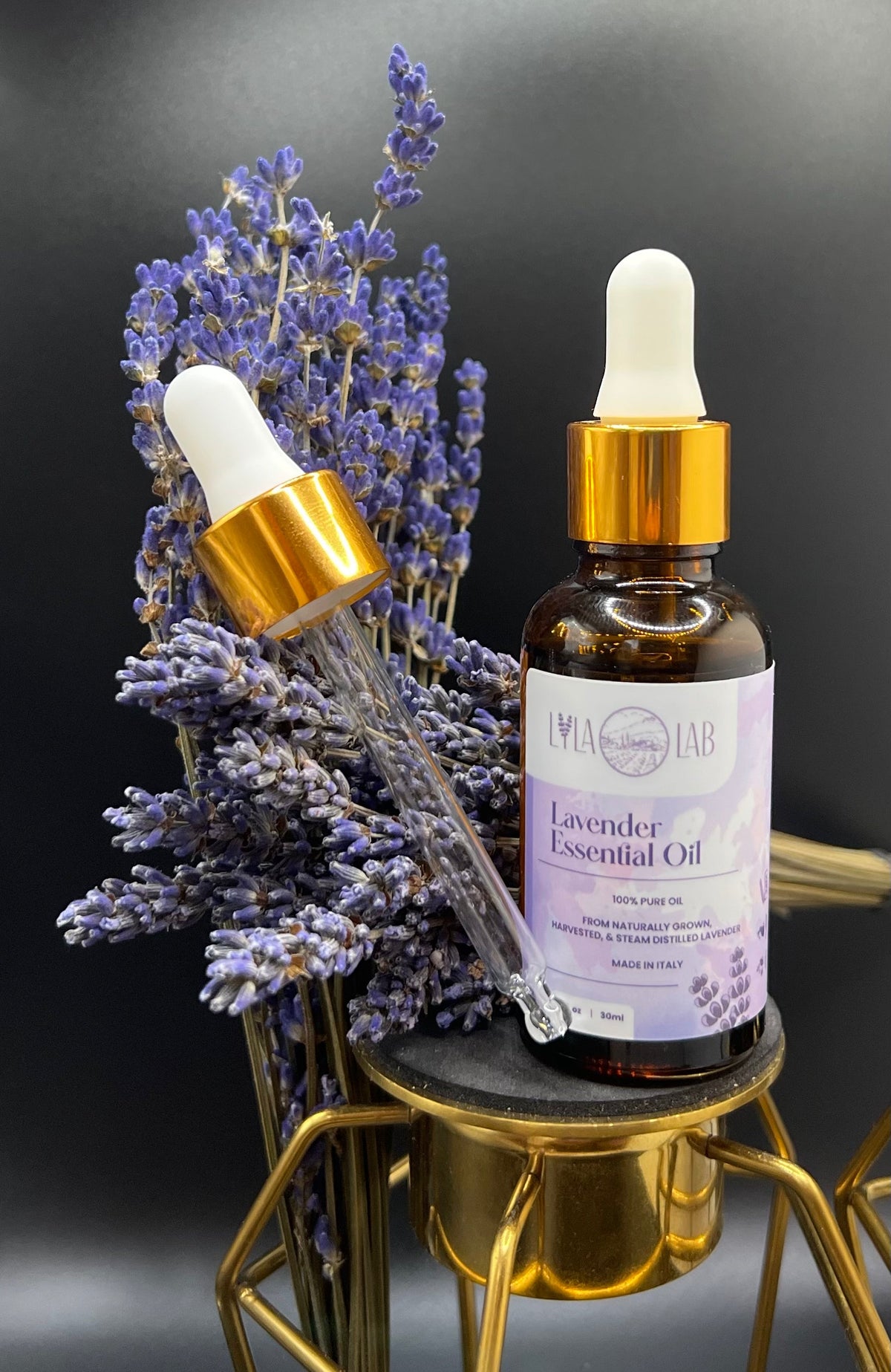 Lavender Essential Oil - 100% Natural. Pure, undiluted, and safe for topical use. Delicate Aroma