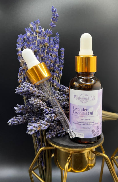 Lavender Essential Oil - 100% Natural. Pure, undiluted, and safe for topical use. Delicate Aroma
