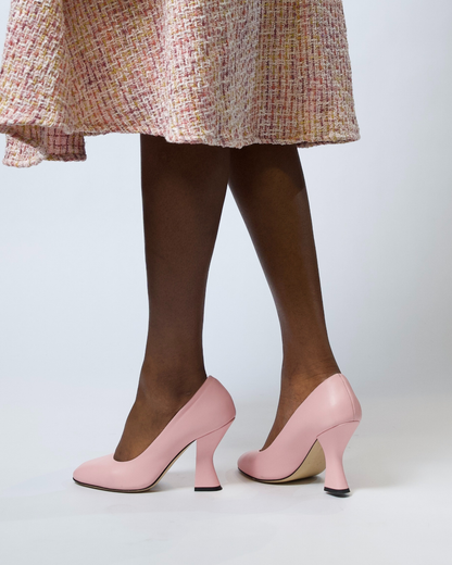 ROSE MUSE – Light Pink Nappa Pump