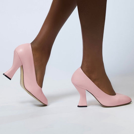 ROSE MUSE – Light Pink Nappa Pump