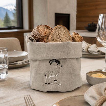 Cortina Stambecco Basket in Oatmeal Stone