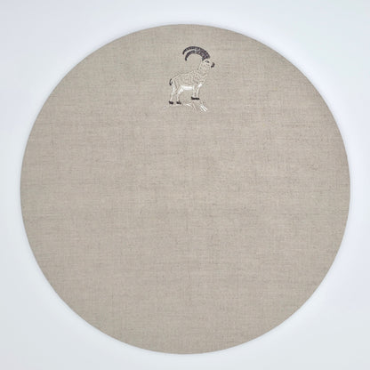 Cortina Stambecco Placemats in Oatmeal Stone — Set of 2