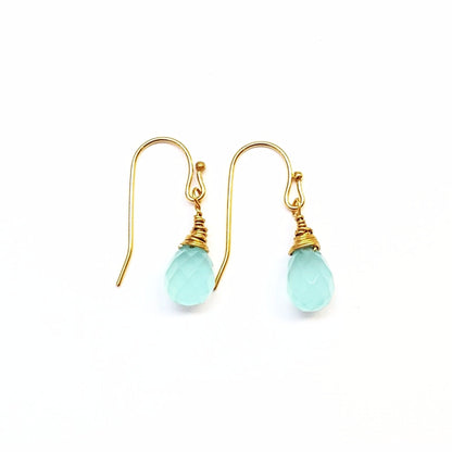 Blue Chalcedony Earrings