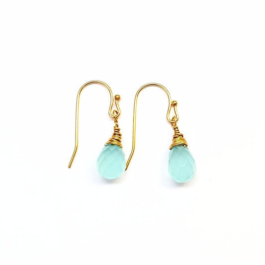 Blue Chalcedony Earrings