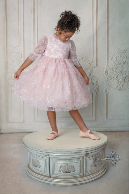 Blush Petal Music Box Dress