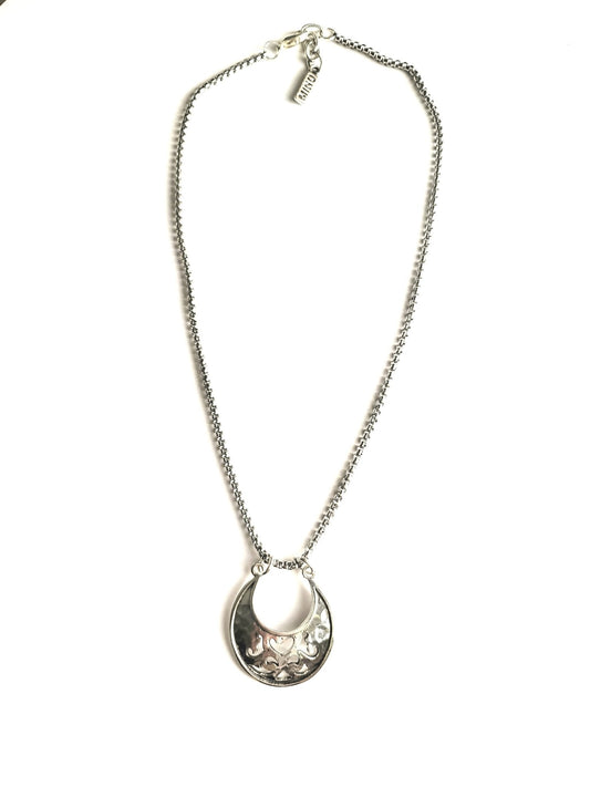 Crescent Cutout Necklace