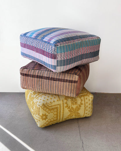 Matilde Pink Patchwork Ottoman