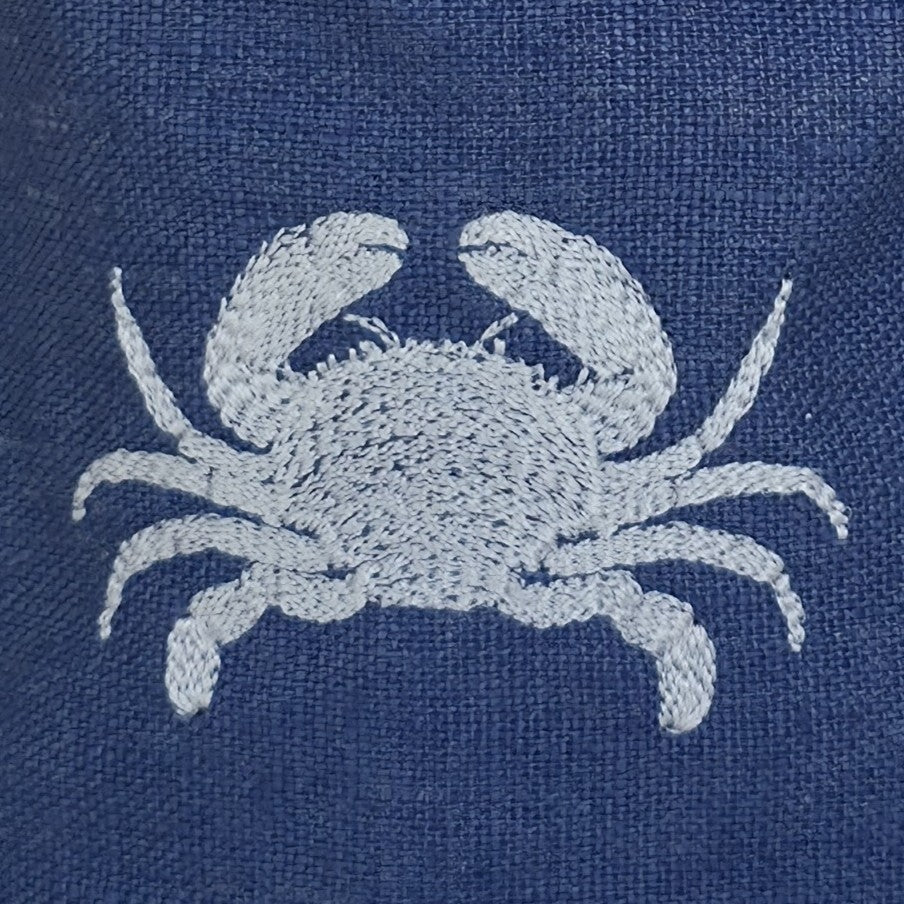 Amalfi Crab Basket in Mediterranean Blue