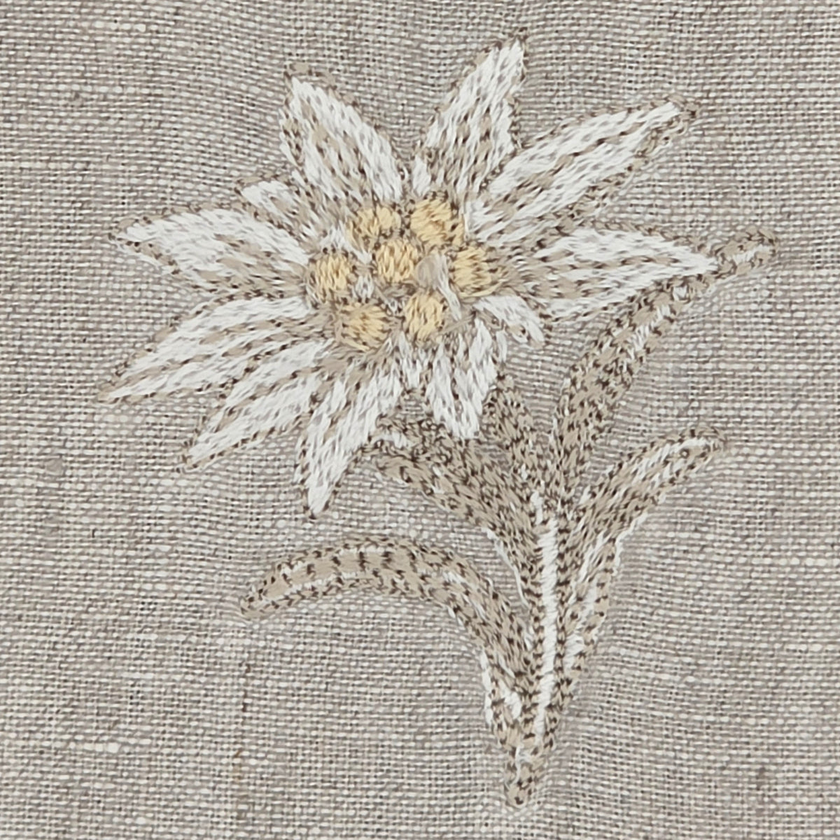 Cortina Stella Alpina Cocktail Napkins in Oatmeal Stone — Set of 4