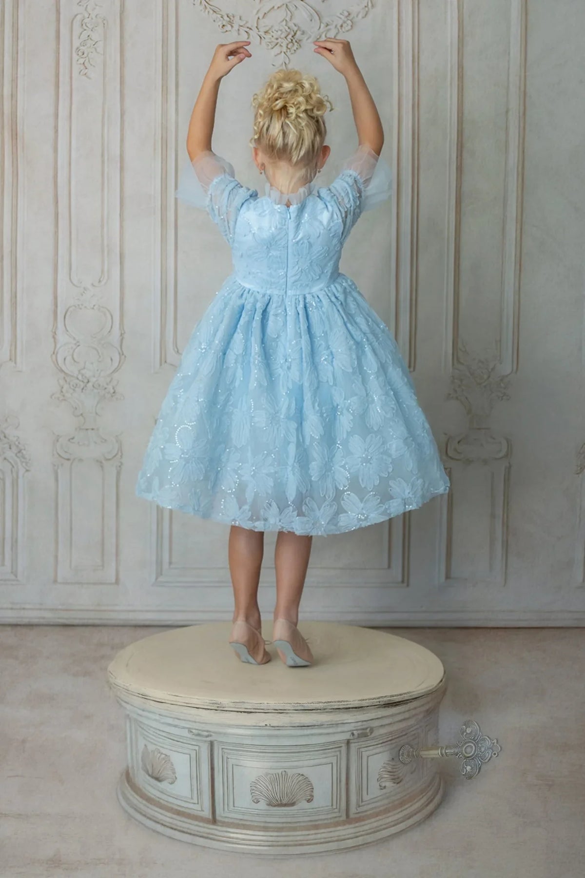 Sky Petal Music Box Dress