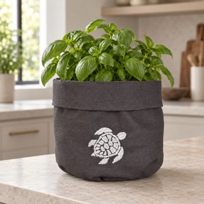 Toscana Turtle Basket in Dark Taupe