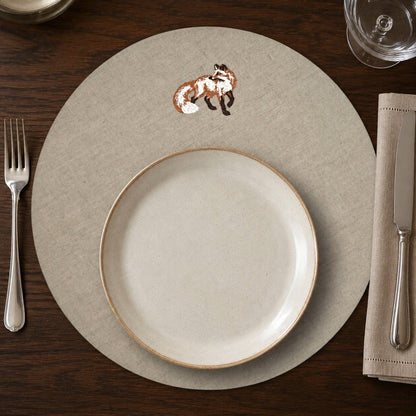Cortina Volpe Placemats in Oatmeal Stone — Set of 2